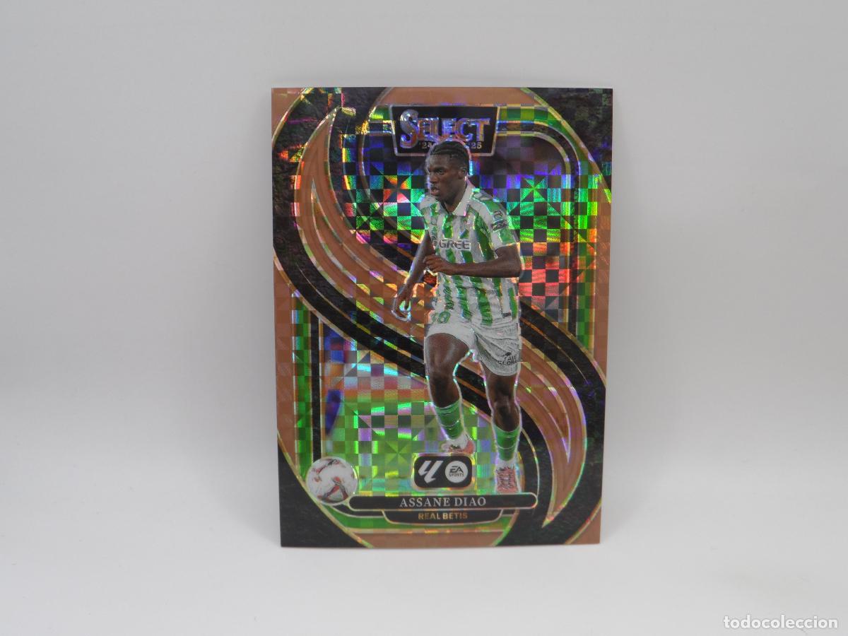 Figurine di Calcio: 135 ASSANE DIAO NUMERADA /59 CHECKER BRONCE BETIS PANINI SELECT 2024 2025 24 25