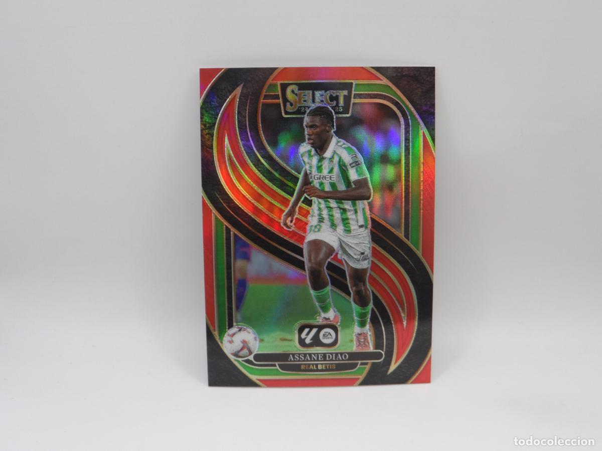Cromos de Futebol: 135 ASSANE DIAO PARALELA RED PRIZM BETIS PANINI SELECT LIGA 2024 2025 24 25 ROJO