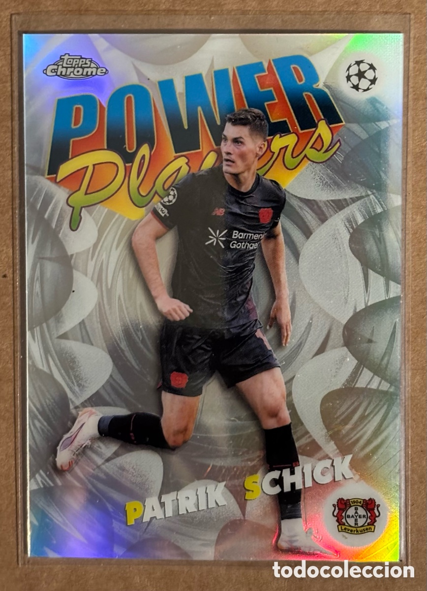 Cromos de F&uacute;tbol: PATRIK SCHICK (LEVERKUSEN). CARTA POWER PLAYERS TOPPS CHROME UEFA CHAMPIONS LEAGUE 2025/26. #PP-22