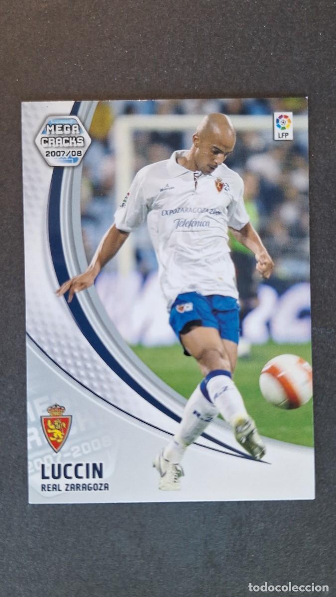 Cromos de F&uacute;tbol: L3 LUCCIN REAL ZARAGOZA NUEVA FICHA 350 BIS PANINI MEGACRACKS 2007 2008 07 08