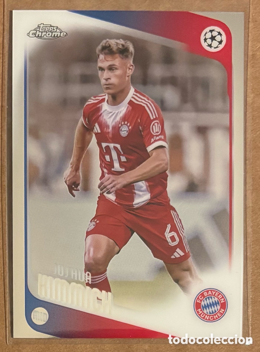 Cromos de F&uacute;tbol: JOSHUA KIMMICH (BAYERN MUNICH). CARTA TOPPS CHROME UEFA CHAMPIONS LEAGUE 2025/26. #55.