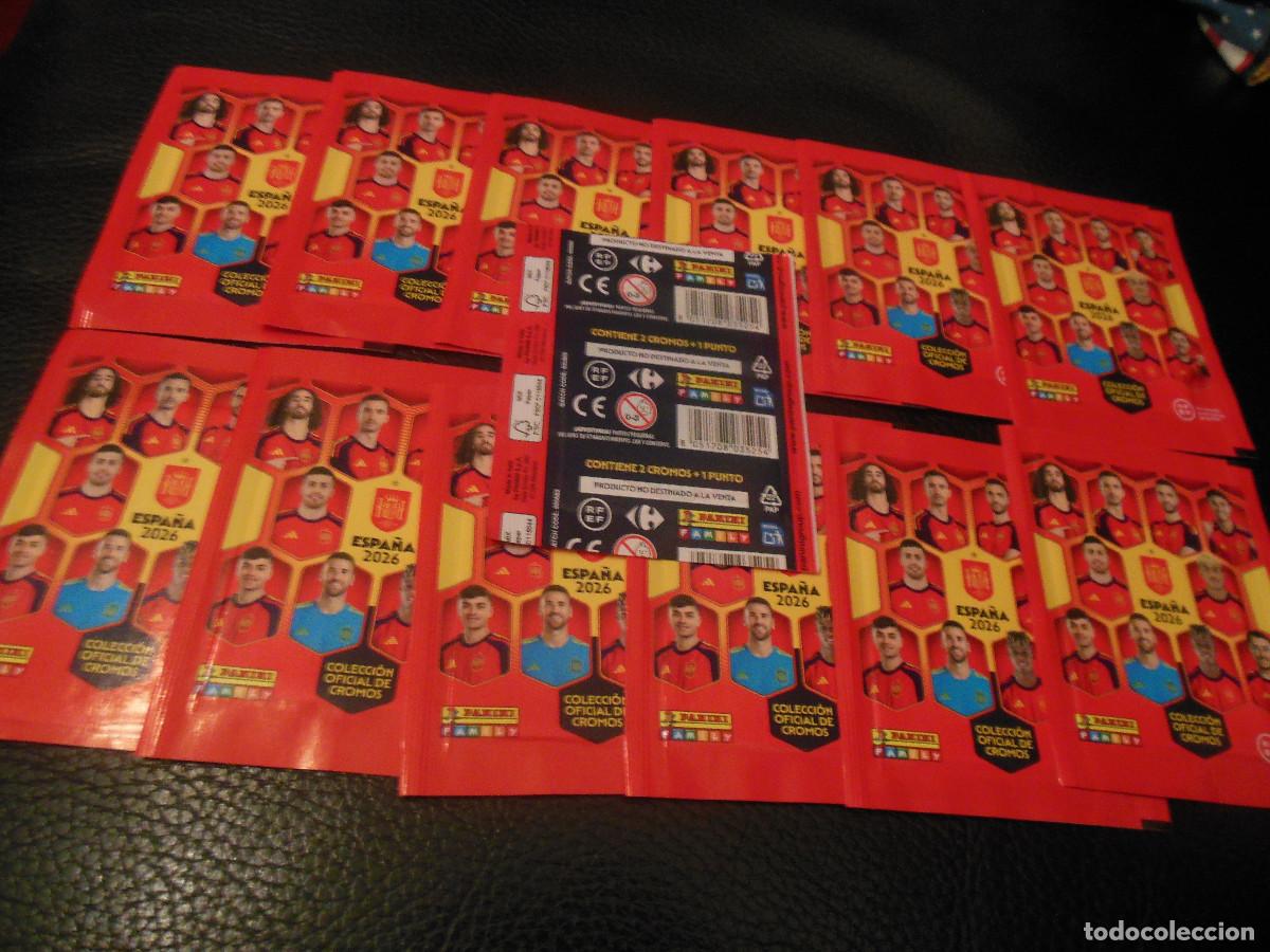 Cromos de F&uacute;tbol: 13 SOBRES DE CROMOS SIN ABRIR ESPA&Ntilde;A 2026 MUNDIAL PANINI PROMO FUTBOL