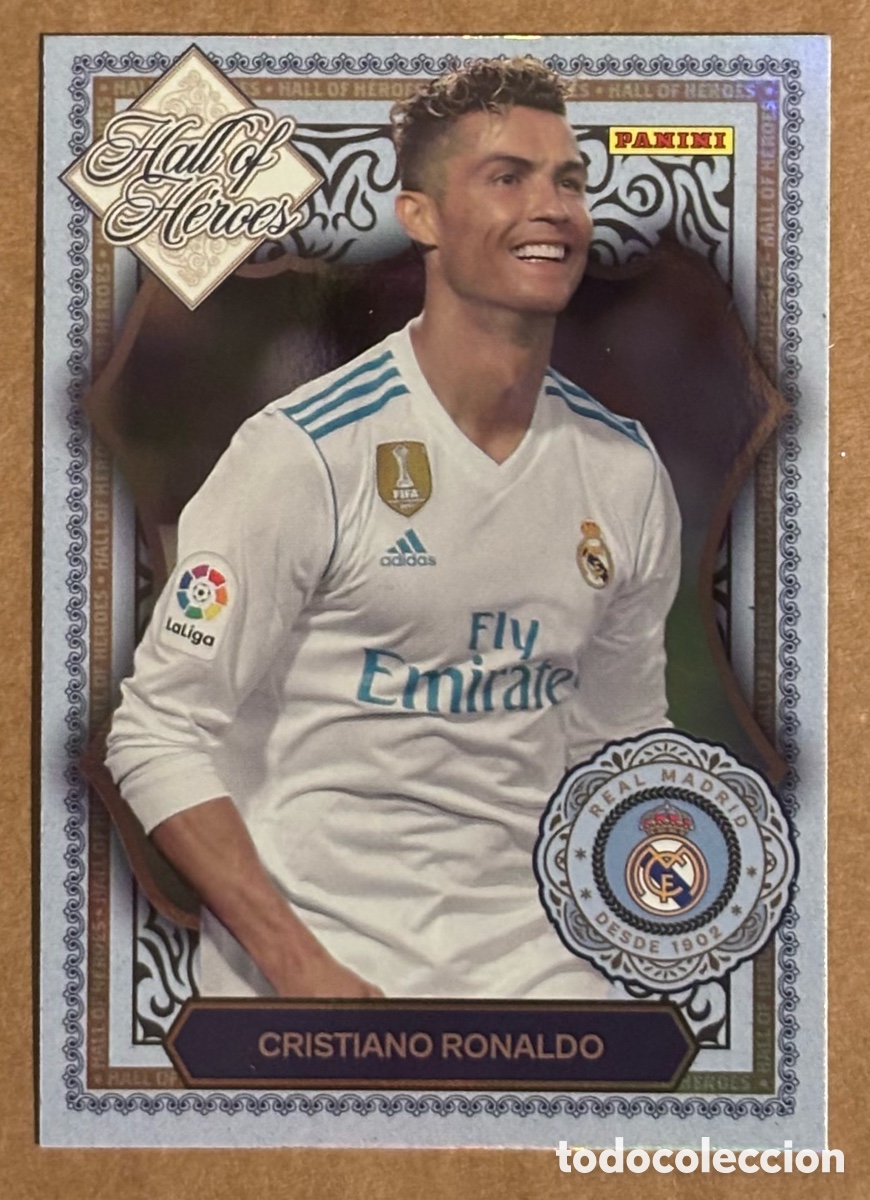 Cromos de F&uacute;tbol: CRISTIANO RONALDO (REAL MADRID). CARTA HALL OF HEORES COLECCI&Oacute;N REAL MADRID PANINI CLUB 2025/26