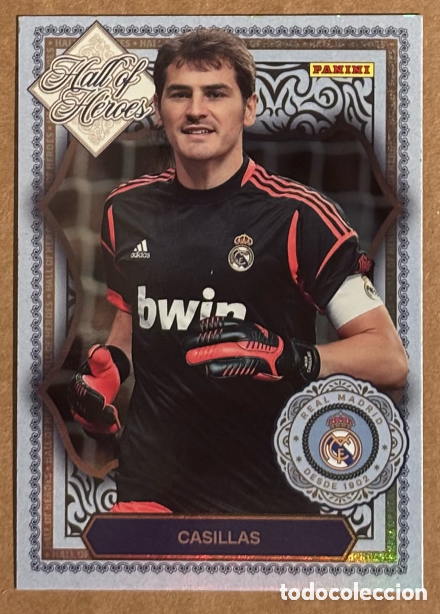 Cromos de F&uacute;tbol: IKER CASILLAS (REAL MADRID). CARTA HALL OF HEORES COLECCI&Oacute;N REAL MADRID PANINI CLUB 2025/26.