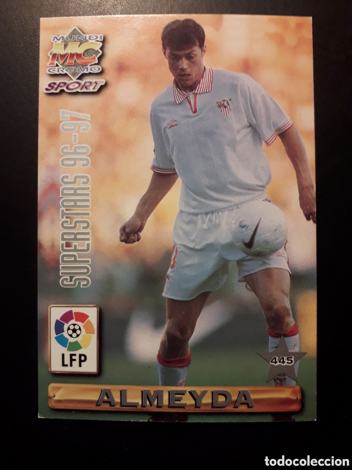 Cromos de F&uacute;tbol: ALMEYDA RAMIS SEVILLA SUPERESTARS N&deg; 445 LIGA 1996 1997 96 97 MUNDICROMO PEDIDO M&Iacute;NIMO 3&euro;.