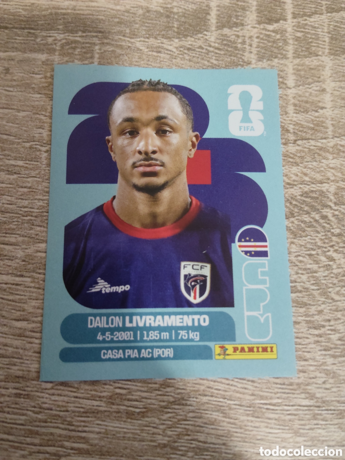 Figurine di Calcio: Panini mundial 2026 CPV 18 Dailon Livramento Cabo Verde