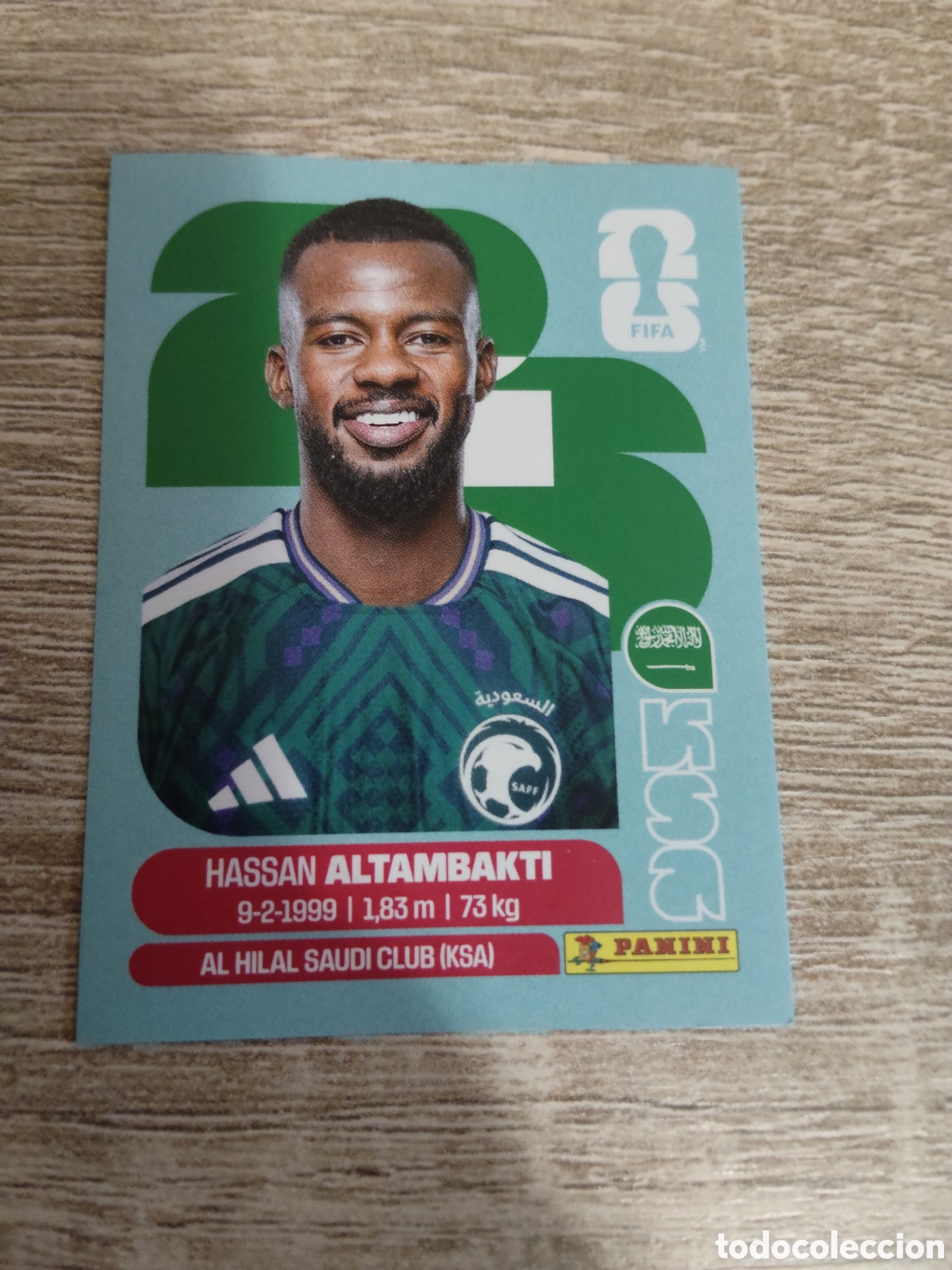 Figurine di Calcio: Panini mundial 2026 KSA 8 Hassan Altambakti Arabia Saud&iacute;