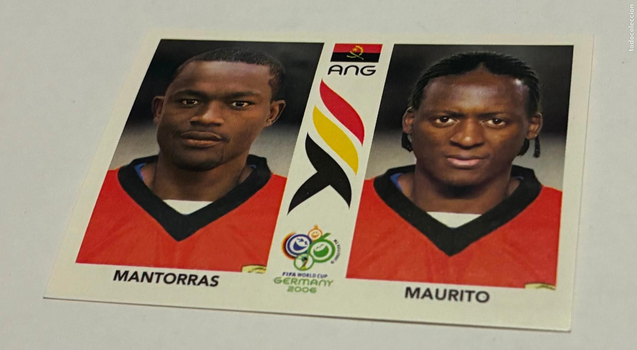 Figurine di Calcio: CROMO FUTBOL MUNDIAL ALEMANIA 2006, PANINI, Numero 310, MANTORRAS, MAURITO, Angola