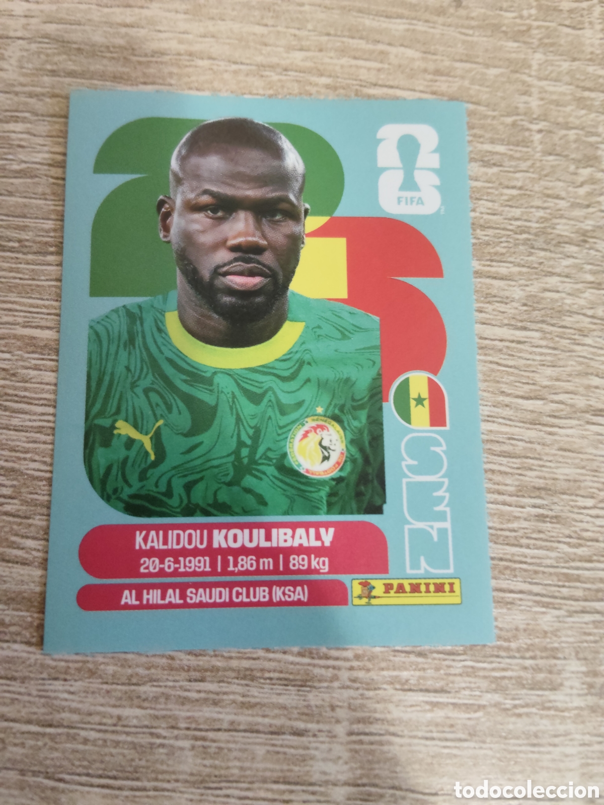 Cartes &agrave; collectionner de Football: Panini mundial 2026 SEN 8 Kalidou Koulibaly Senegal