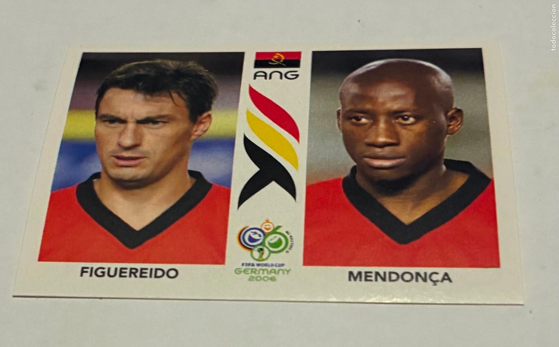 Figurine di Calcio: CROMO FUTBOL MUNDIAL ALEMANIA 2006, PANINI, Numero 307, FIGUEREIDO, MENDO&Ccedil;A, Angola