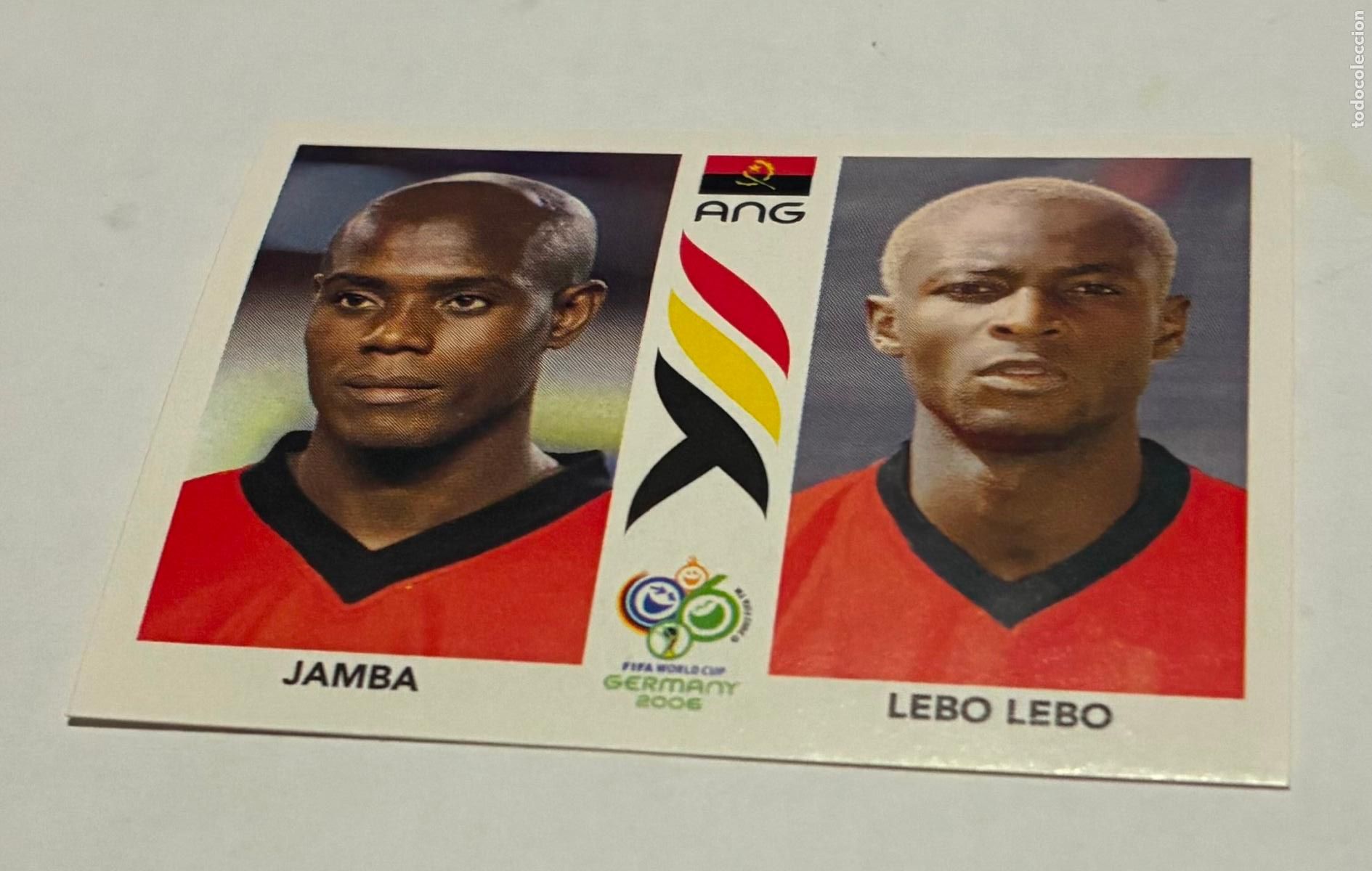 Figurine di Calcio: CROMO FUTBOL MUNDIAL ALEMANIA 2006, PANINI, Numero 304, JAMBA, LEBO LEBO, Angola