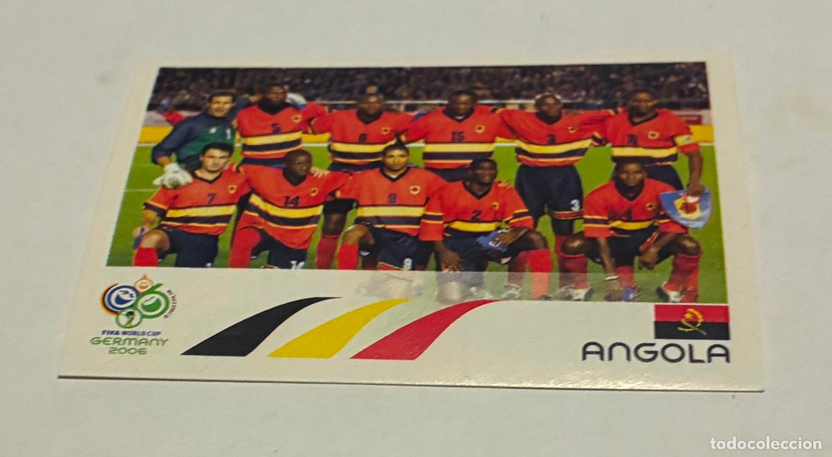 Figurine di Calcio: CROMO FUTBOL MUNDIAL ALEMANIA 2006, PANINI, Numero 302, Alineacion Angola