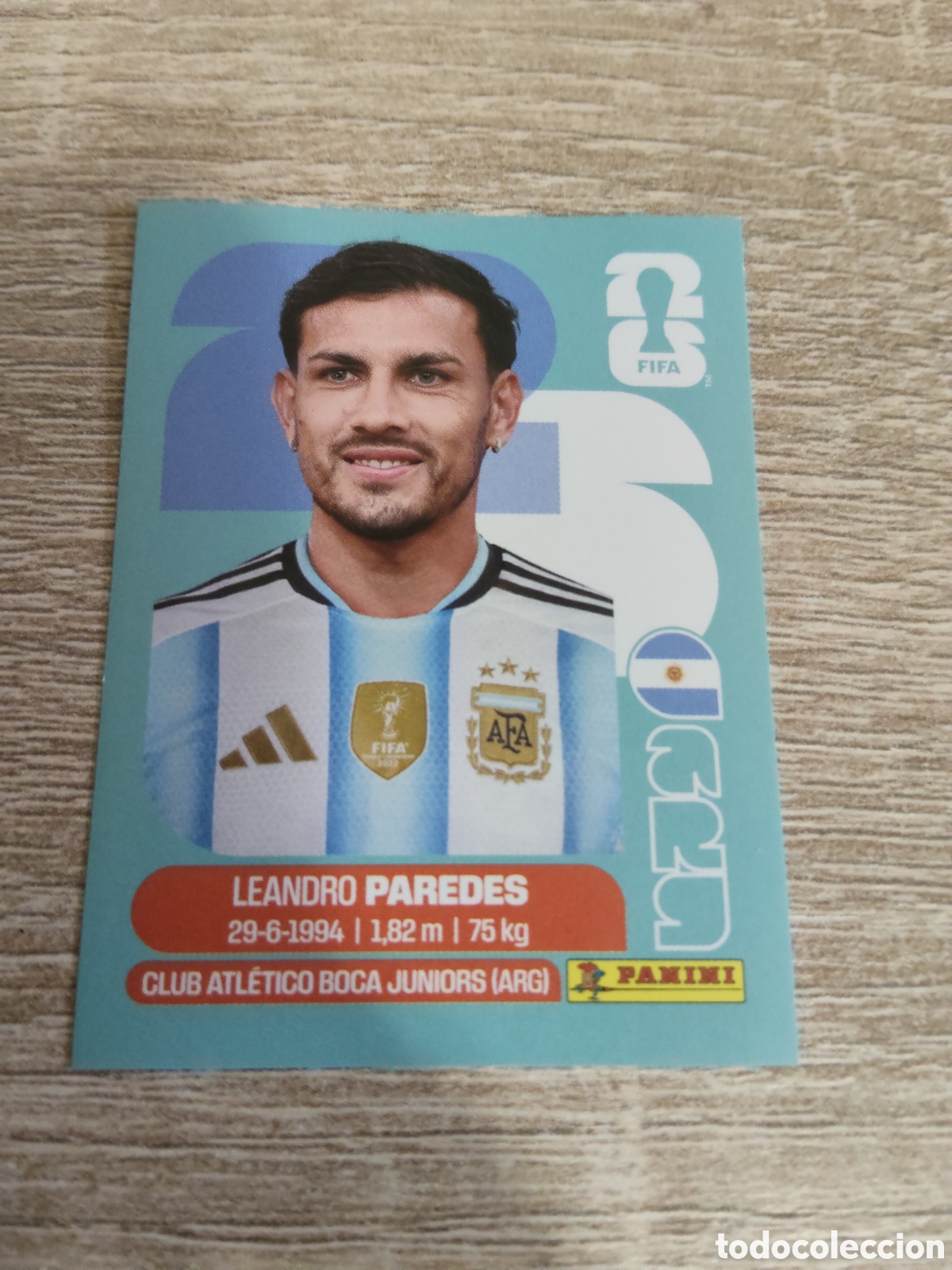 Cromos de F&uacute;tbol: Panini mundial 2026 ARG 12 Leandro Paredes Argentina