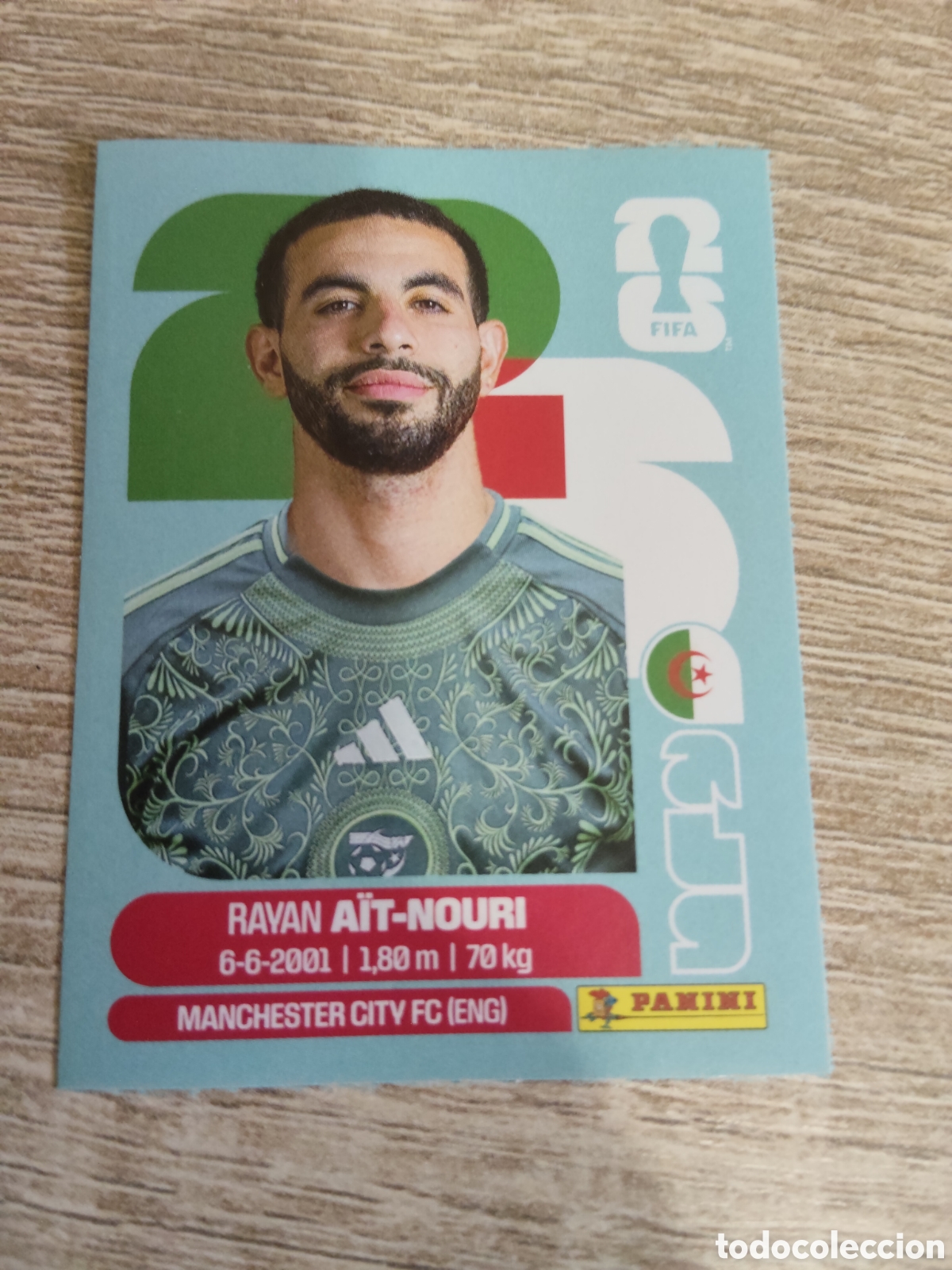 Cromos de F&uacute;tbol: Panini mundial 2026 ALG 5 Rayan Ait-Nouri Argelia