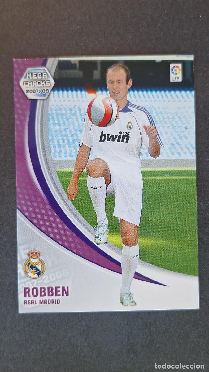 Cromos de F&uacute;tbol: L3 ROBBEN REAL MADRID NUEVO FICHAJE 487 PANINI MEGACRACKS 2007 2008 07 08