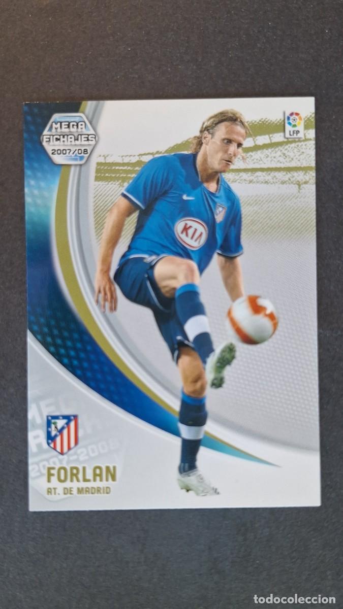 Cromos de F&uacute;tbol: L3 FORLAN ATLETICO DE MADRID MEGA FICHAJE 496 PANINI MEGACRACKS 2007 2008 07 08