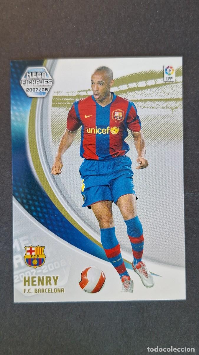 Cromos de F&uacute;tbol: L3 HENRY F. C. BARCELONA MEGA FICHAJE 497 PANINI MEGACRACKS 2007 2008 07 08