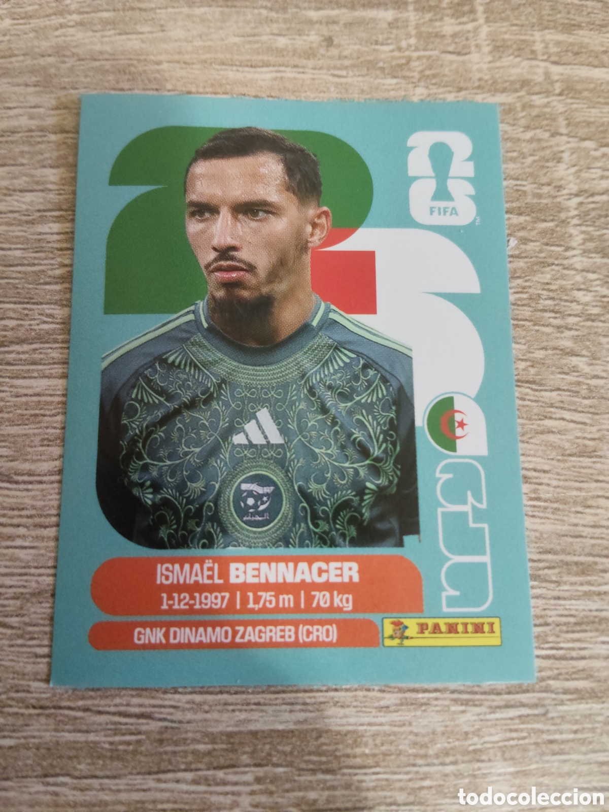 Cromos de F&uacute;tbol: Panini mundial 2026 ALG 8 Ismael Bennacer Argelia