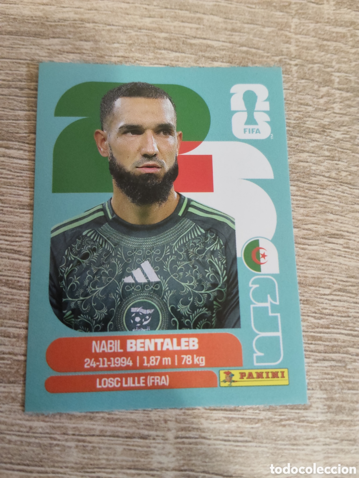 Cromos de F&uacute;tbol: Panini mundial 2026 ALG 12 Nabil Bentaleb Argelia