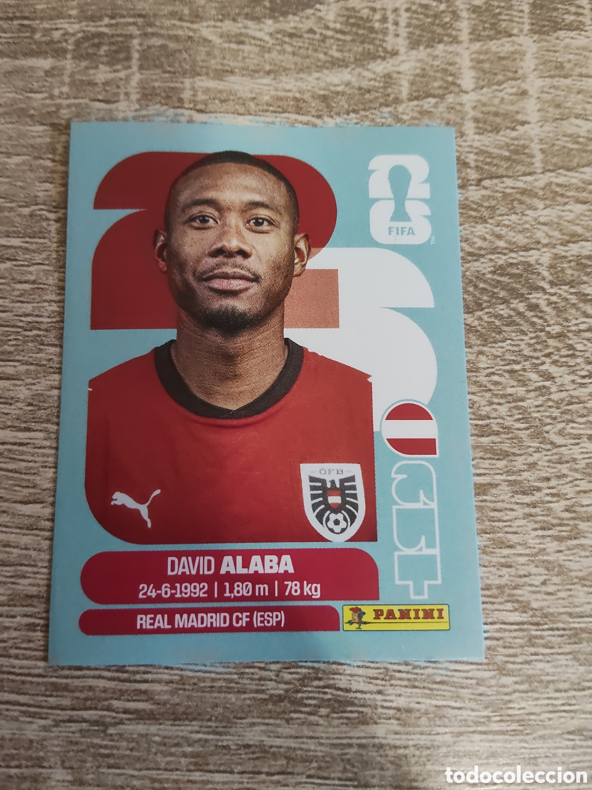 Cromos de F&uacute;tbol: Panini mundial 2026 AUT 4 David Alaba Austria