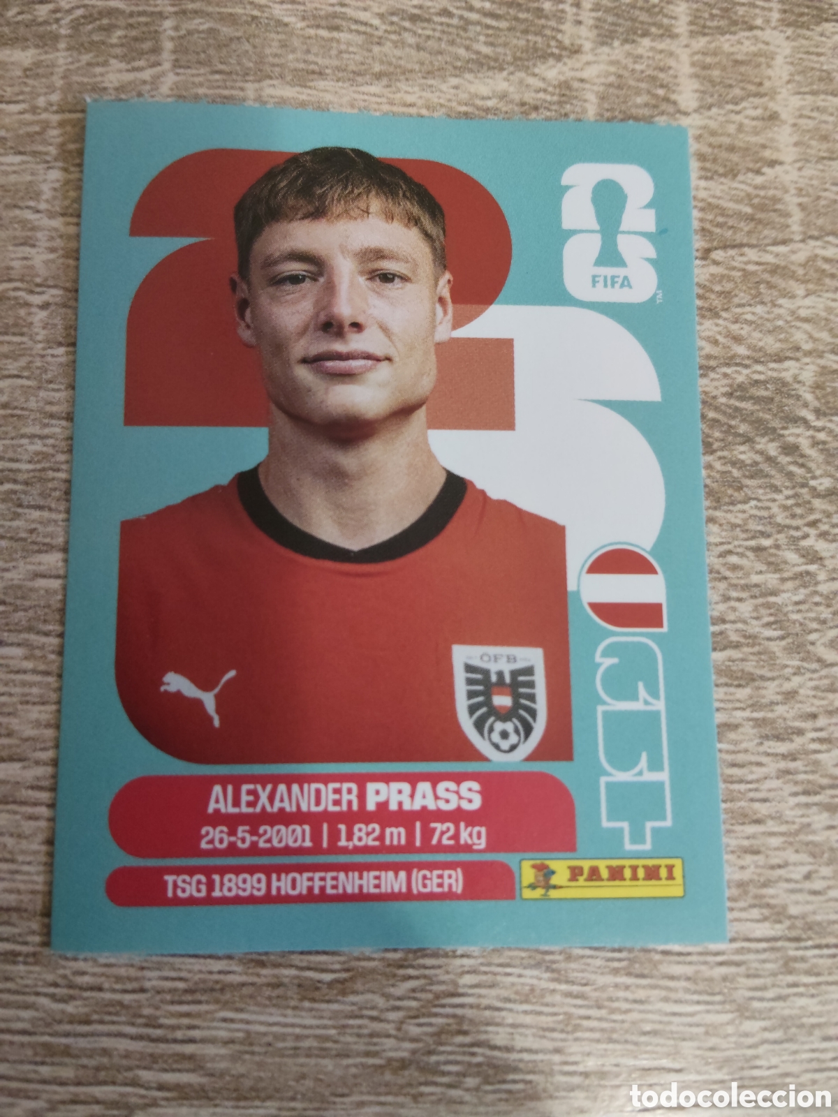 Cromos de F&uacute;tbol: Panini mundial 2026 AUT 9 Alexander Prass Austria