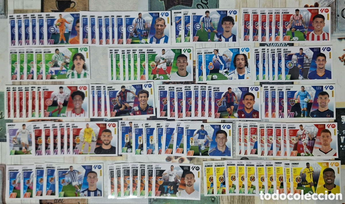 Cromos de F&uacute;tbol: Lote 110 COLOCA - BIS - liga este 2025 2026