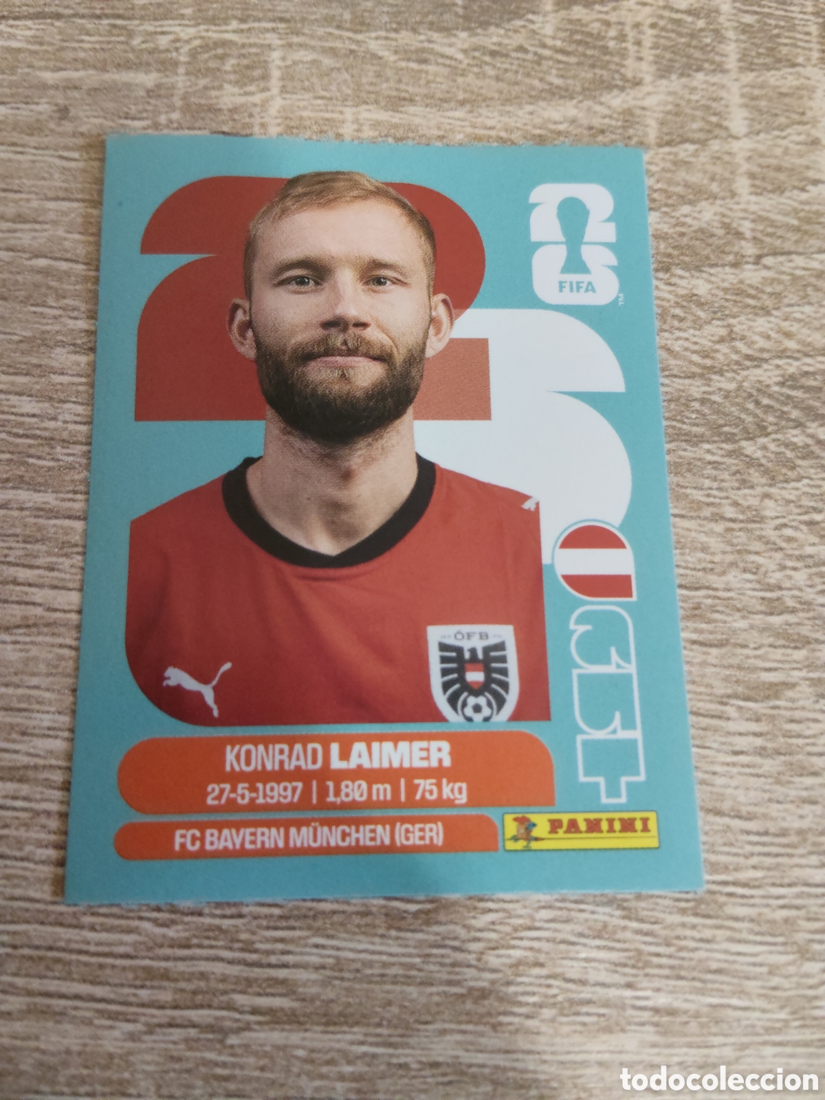 Cromos de F&uacute;tbol: Panini mundial 2026 AUT 12 Konrad Laimer Austria