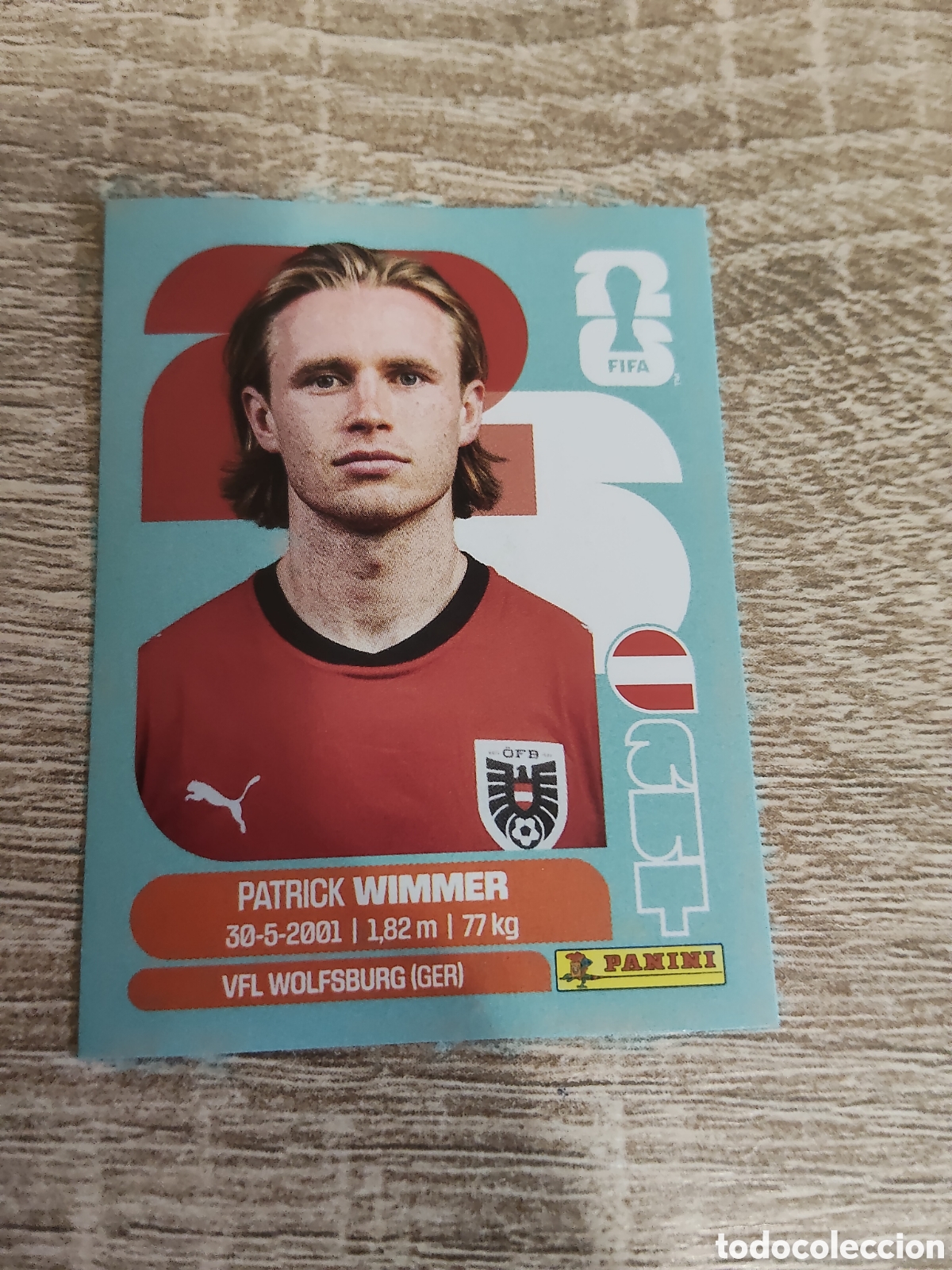 Cromos de F&uacute;tbol: Panini mundial 2026 AUT 17 Patrick Wimmer Austria