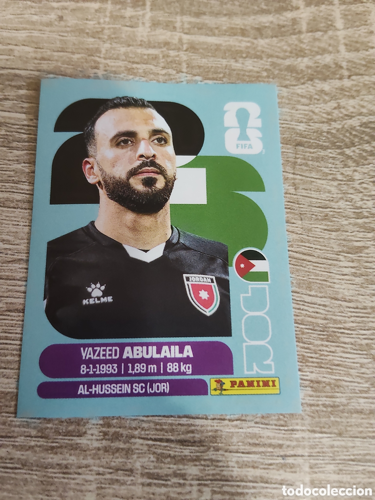 Cromos de F&uacute;tbol: Panini mundial 2026 JOR 2 Yazeed Abulaila Jordania