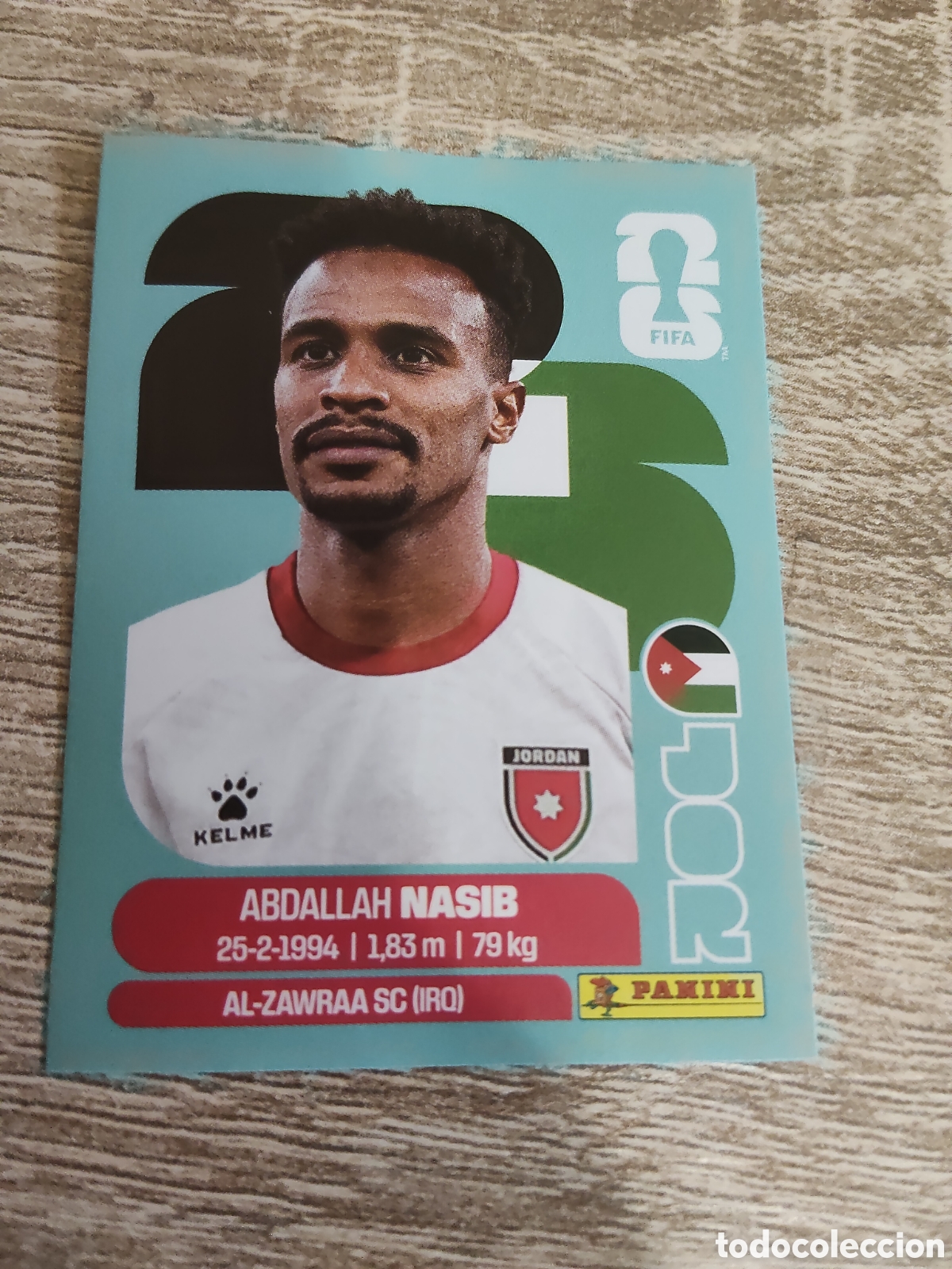 Cromos de F&uacute;tbol: Panini mundial 2026 JOR 6 Abdallah Nasib Jordania