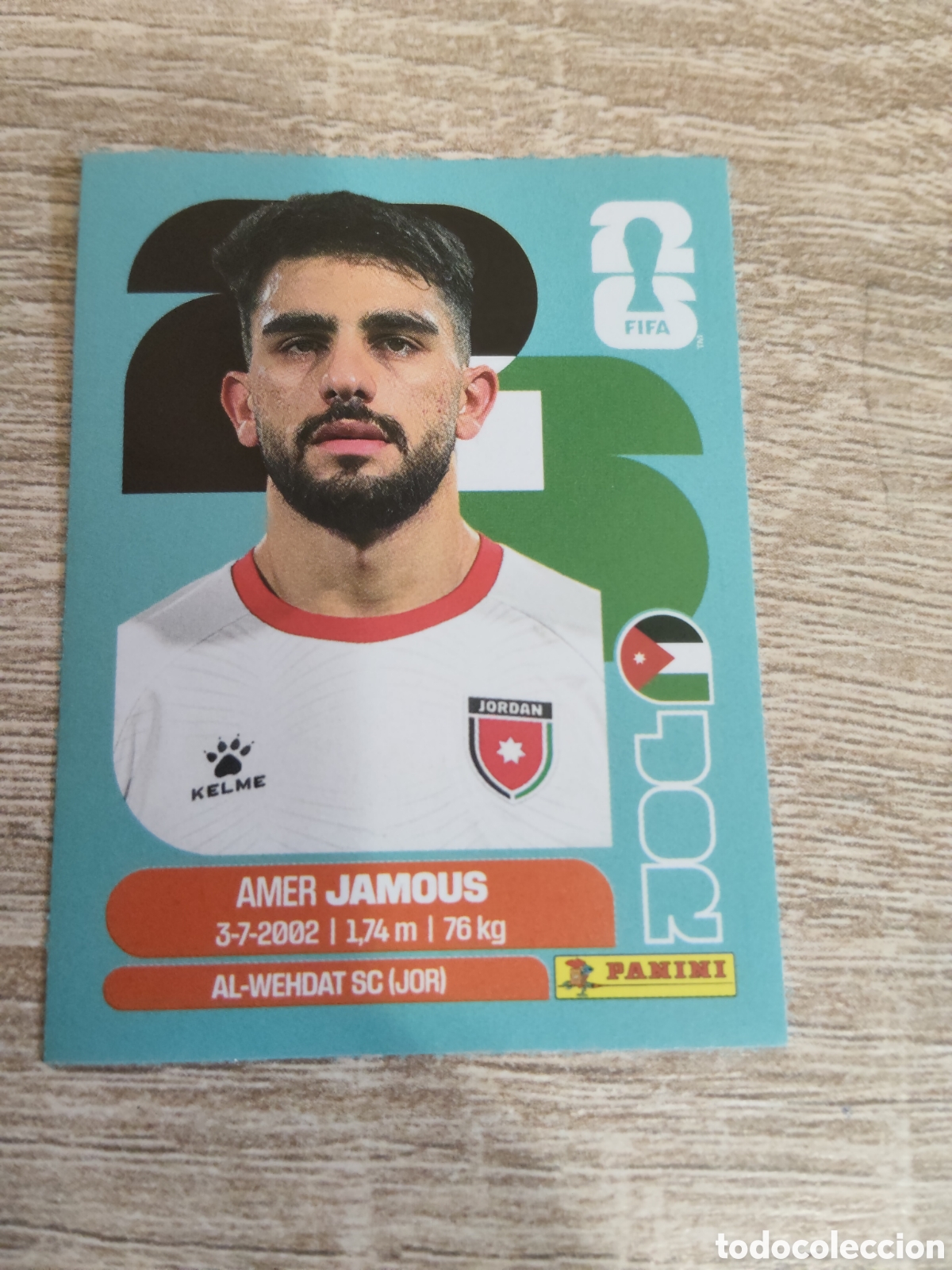 Cromos de F&uacute;tbol: Panini mundial 2026 JOR 14 Amer Jamous Jordania