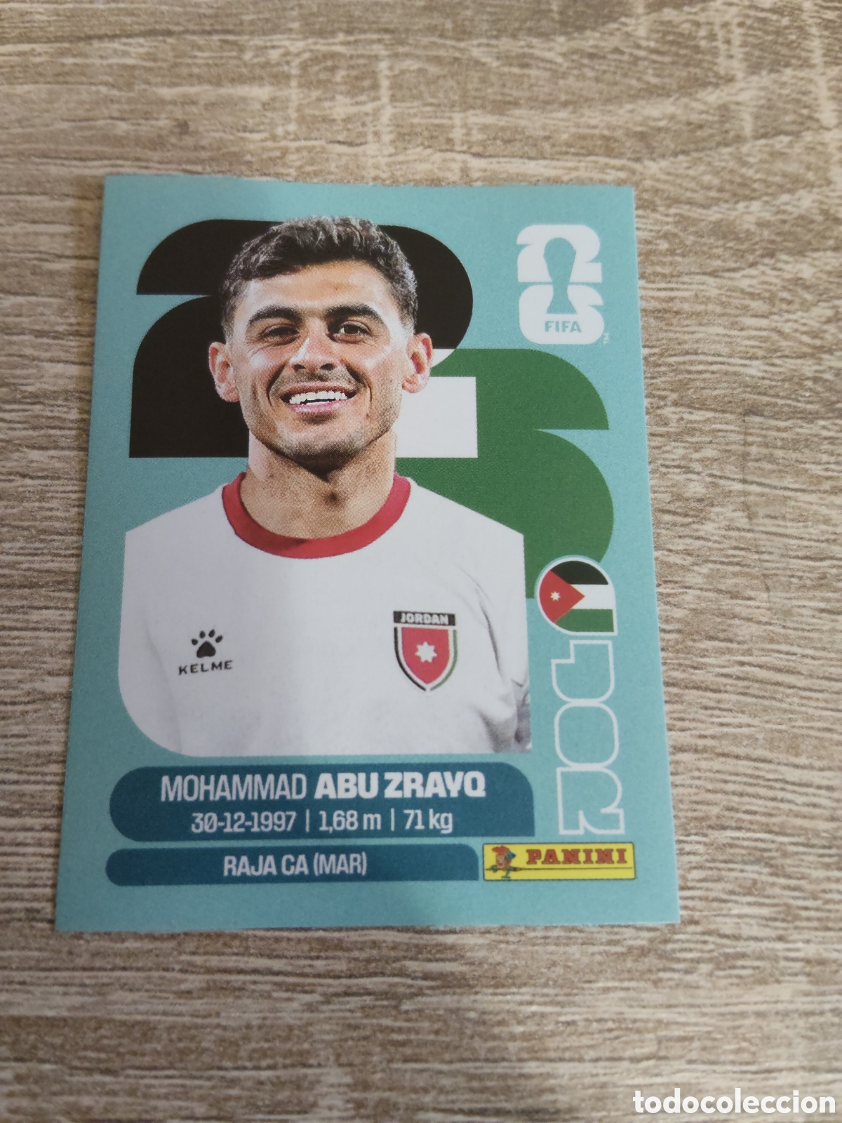 Cromos de F&uacute;tbol: Panini mundial 2026 JOR 19 Mohammad Abu Zrayq Jordania