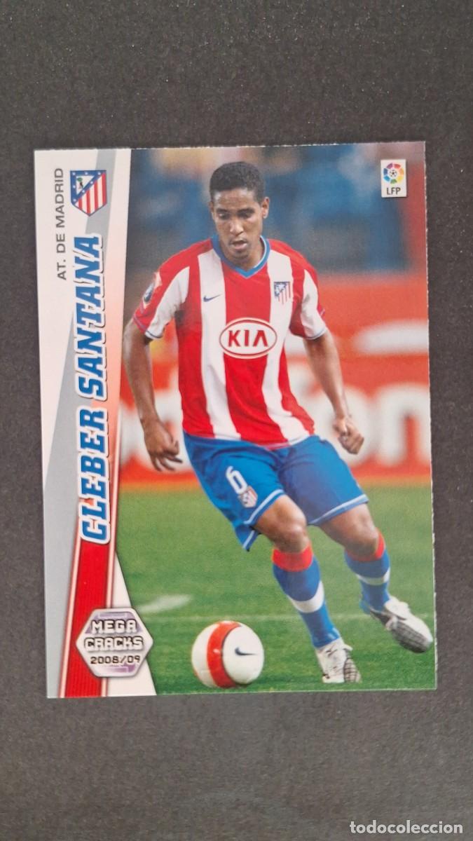 Cromos de F&uacute;tbol: L3 CLEBER SANTANA ATLETICO DE MADRID 49 PANINI MEGACRACKS 2008 2009 08 09