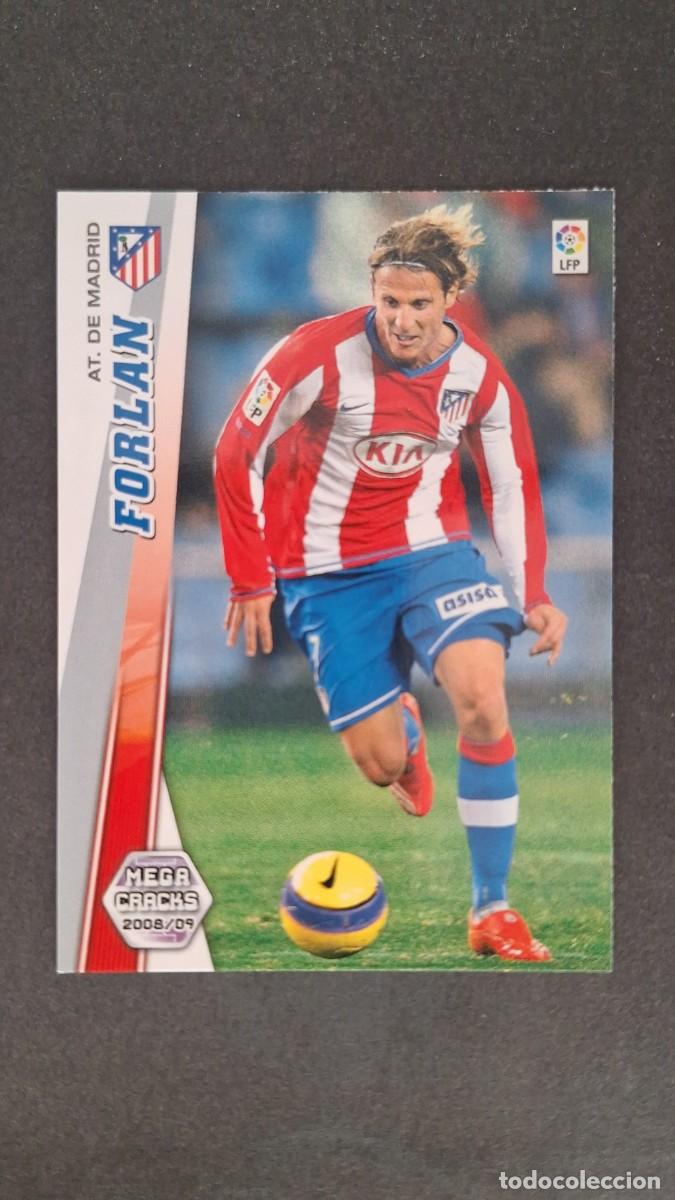 Cromos de F&uacute;tbol: L3 FORLAN ATLETICO DE MADRID 54 PANINI MEGACRACKS 2008 2009 08 09