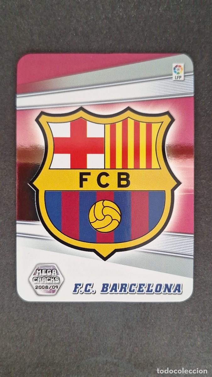 Cromos de F&uacute;tbol: L3 ESCUDO F. C. BARCELONA 55 PANINI MEGACRACKS 2008 2009 08 09