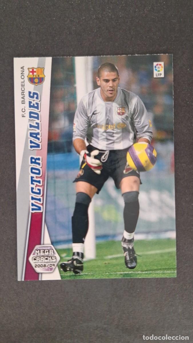 Cromos de F&uacute;tbol: L3 VICTOR VALDES F. C. BARCELONA 56 PANINI MEGACRACKS 2008 2009 08 09