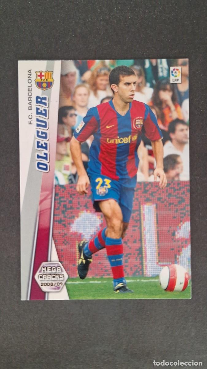Cromos de F&uacute;tbol: L3 OLEGUER F. C. BARCELONA 57 PANINI MEGACRACKS 2008 2009 08 09