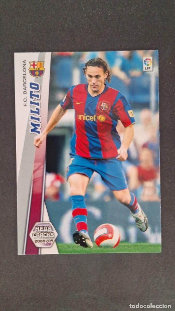Cromos de F&uacute;tbol: L3 MILITO F. C. BARCELONA 59 PANINI MEGACRACKS 2008 2009 08 09