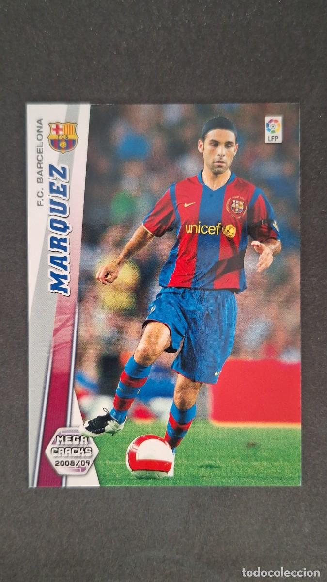 Cromos de F&uacute;tbol: L3 MARQUEZ F. C. BARCELONA 60 PANINI MEGACRACKS 2008 2009 08 09