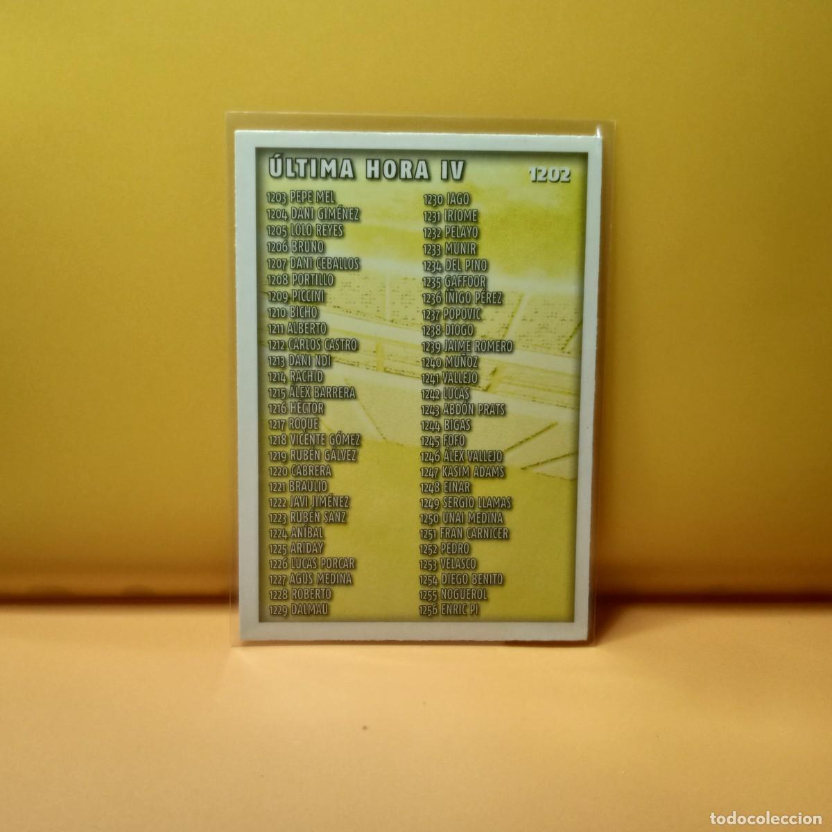Cromos de F&uacute;tbol: MUNDICROMO 2014 2015 14 15 &Iacute;NDICE 1202 UH IV