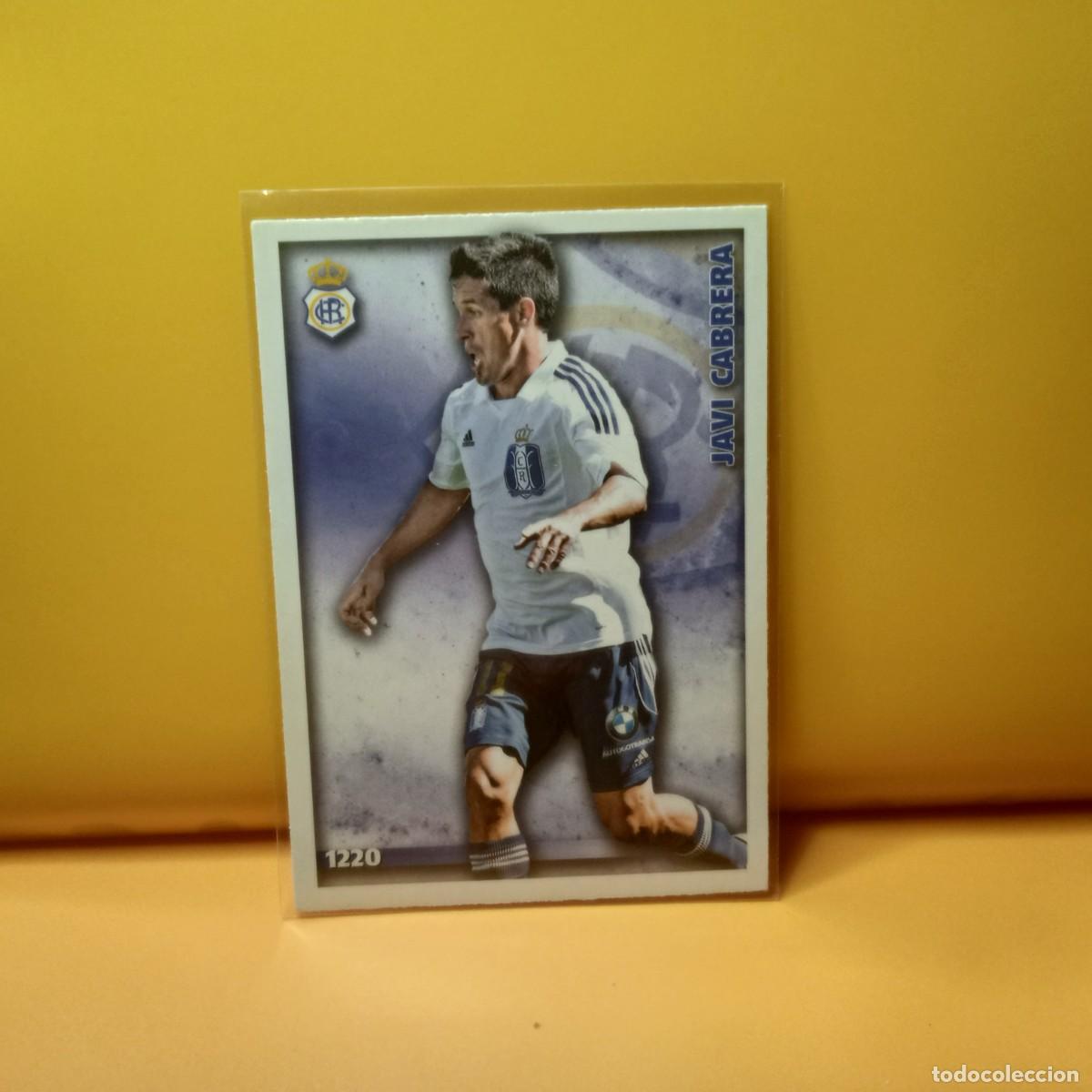 Cromos de F&uacute;tbol: MUNDICROMO 2014 2015 14 15 RECRFEATIVO DE HUELVA JAVI CABRERA 1220 UH IV