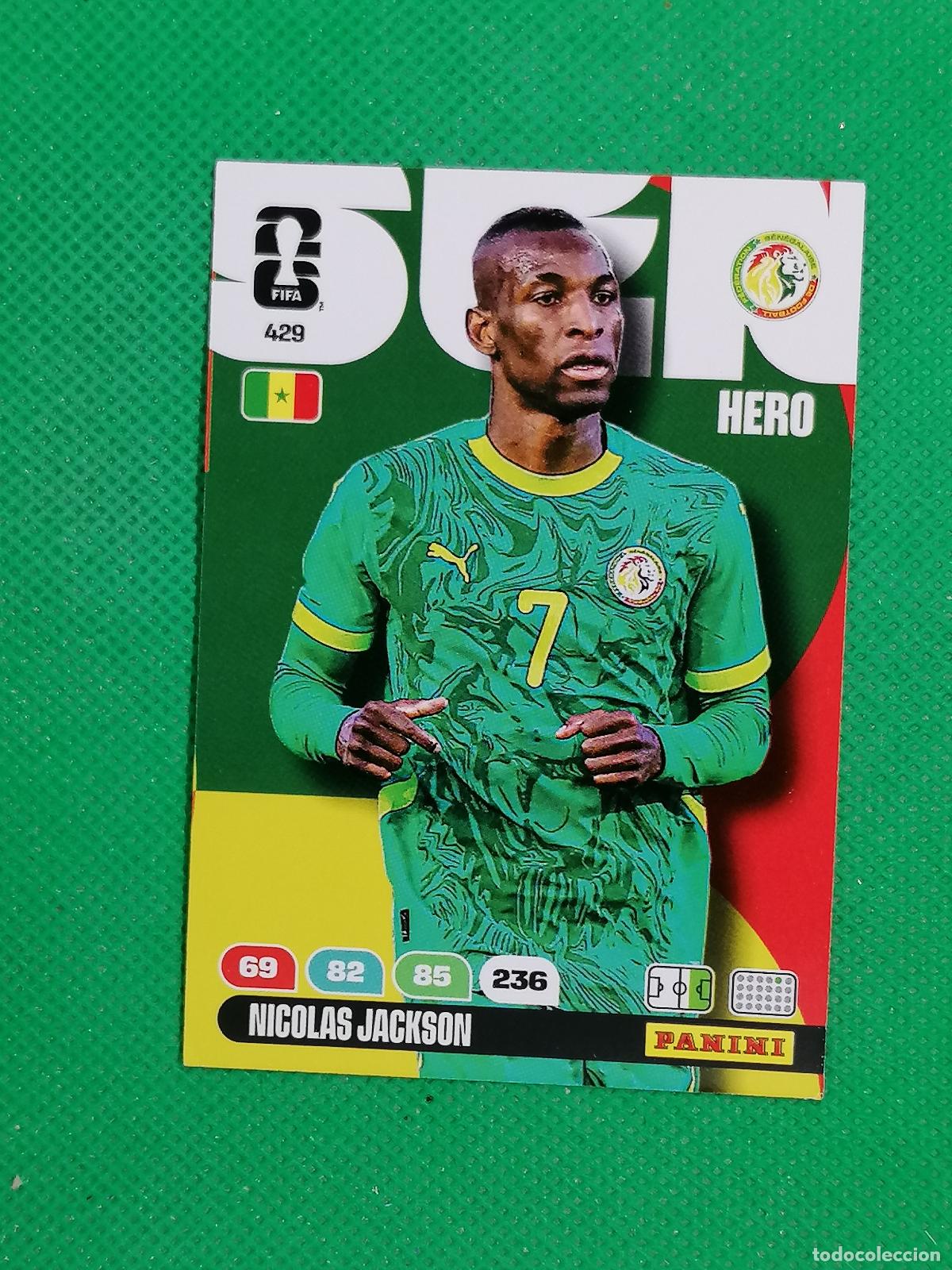 Football Stickers: 429 NICOLAS JACKSON SENEGAL HERO ⚽ PANINI ADRENALYN FIFA WORLD CUP 26 2026 ⚽