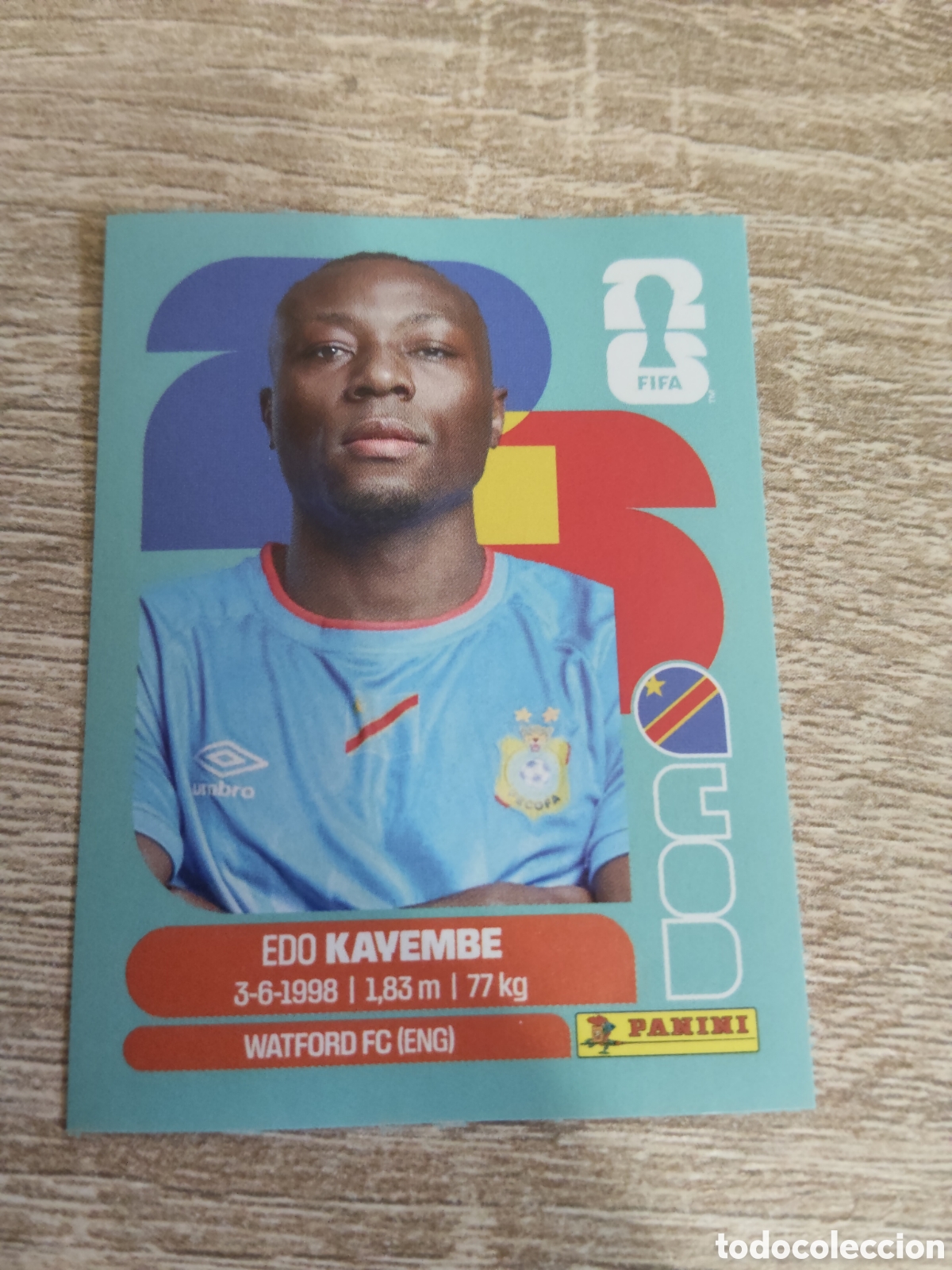 Cartes &agrave; collectionner de Football: Panini mundial 2026 COD 10 Edo Kayembe Congo