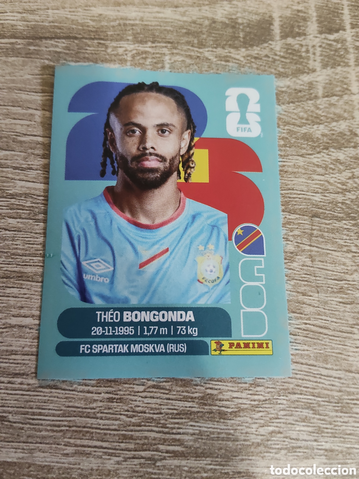 Cartes &agrave; collectionner de Football: Panini mundial 2026 COD 14 Theo Bongonda Congo