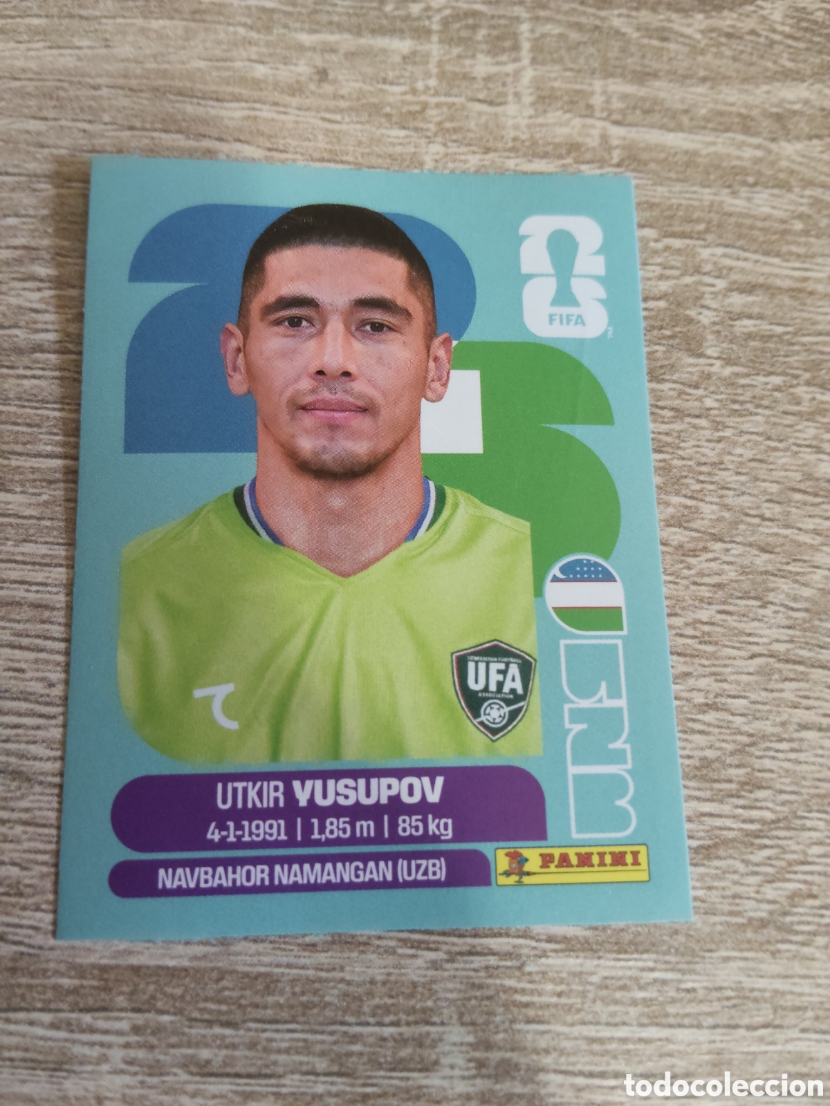 Cromos de Futebol: Panini mundial 2026 UZB 2 Utkir Yusupov Uzbekist&aacute;n