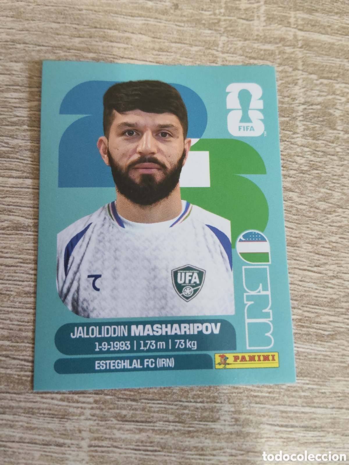 Fu&szlig;ball-Sticker: Panini mundial 2026 UZB 18 Jaloliddin Masharipov Uzbekist&aacute;n
