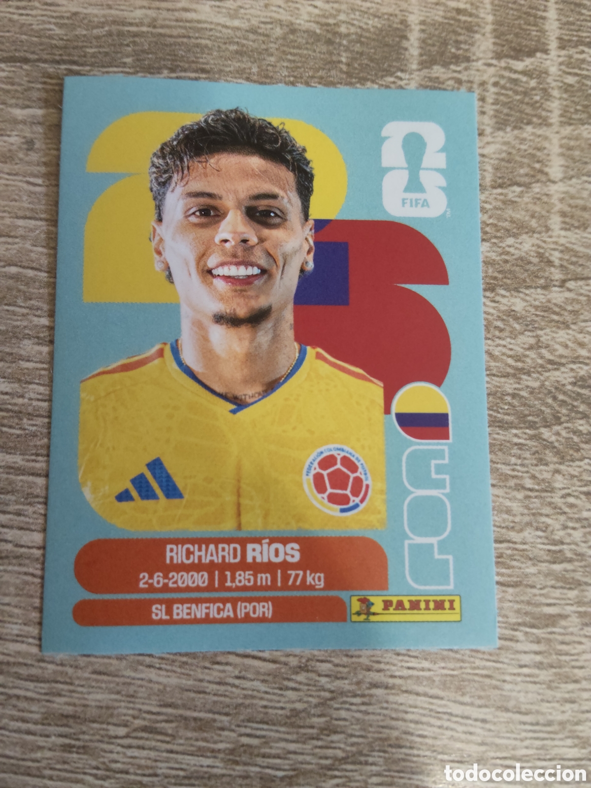 Fu&szlig;ball-Sticker: Panini mundial 2026 COL 12 Richard R&iacute;os Colombia