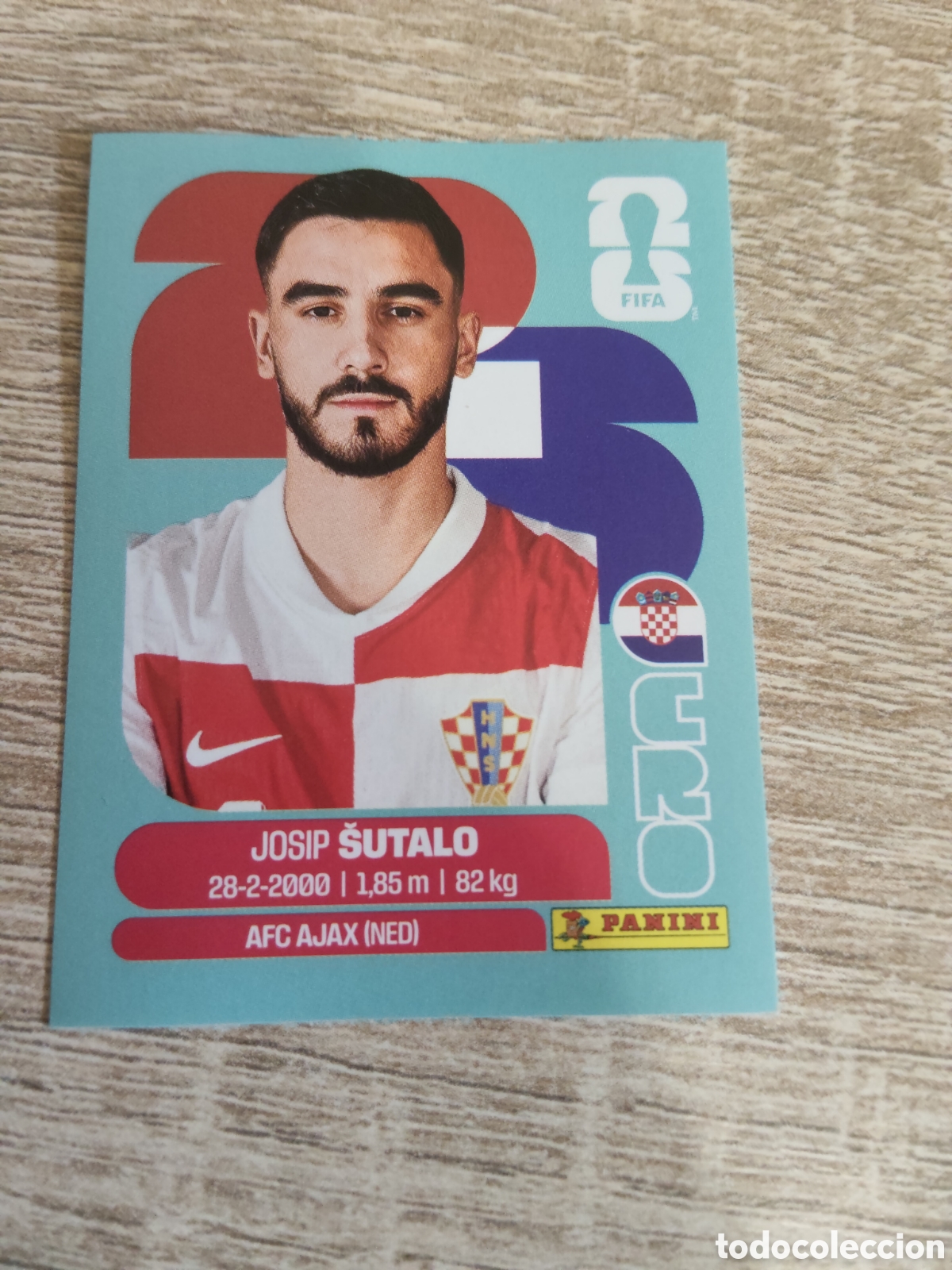 Cromos de F&uacute;tbol: Panini mundial 2026 CRO 7 Josip Sutalo Croacia