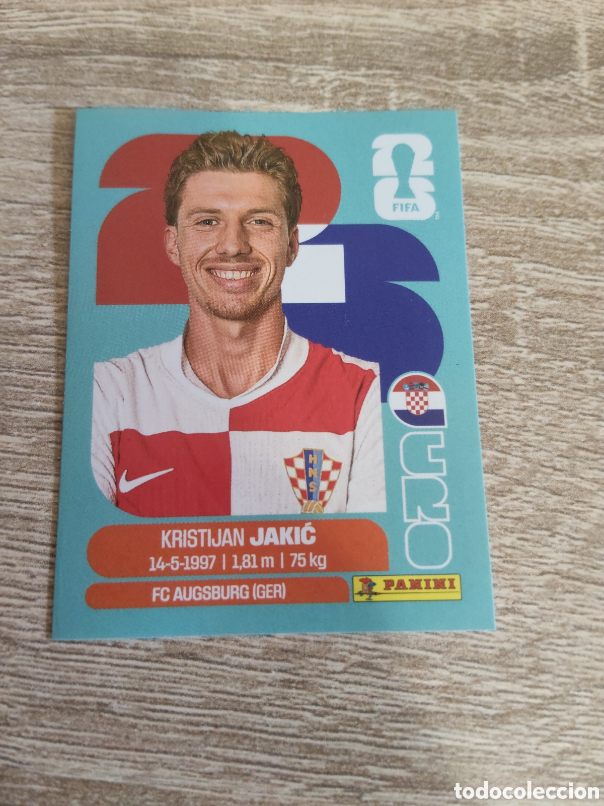 Cromos de F&uacute;tbol: Panini mundial 2026 CRO 8 Kristijan Jakic Croacia