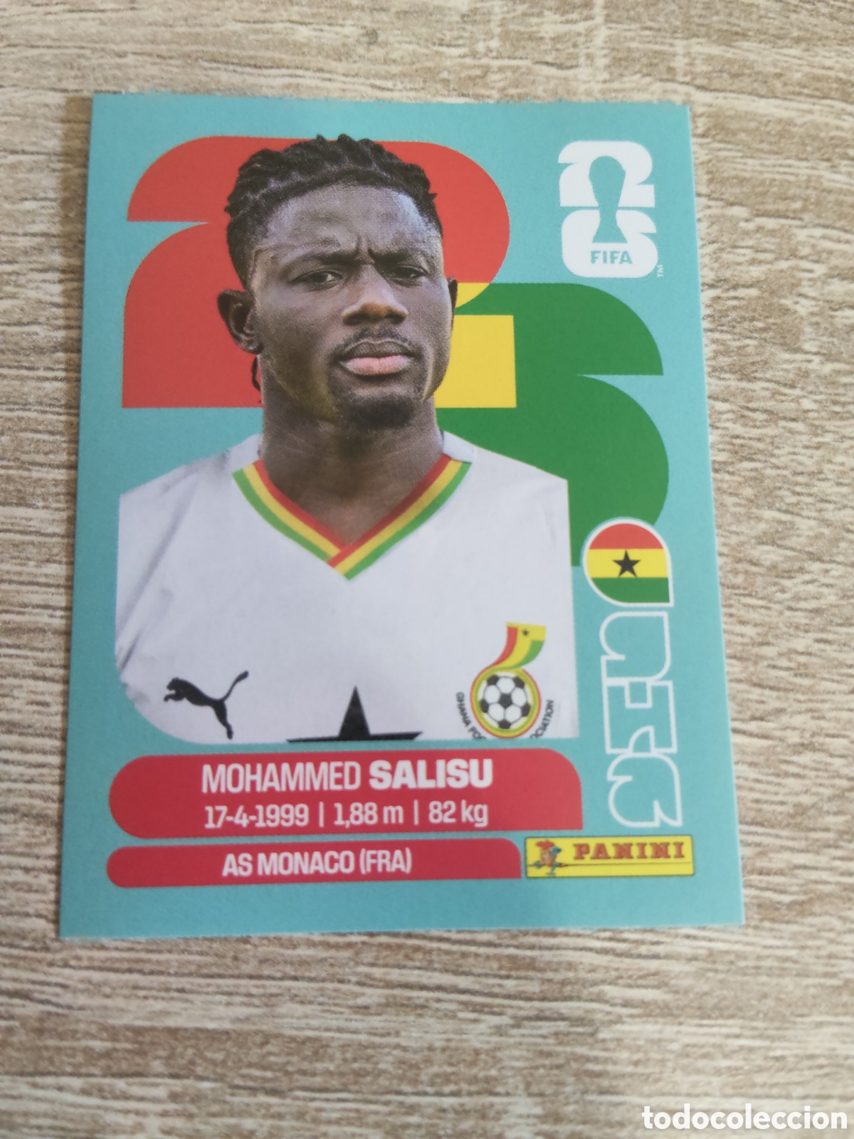 Cromos de F&uacute;tbol: Panini mundial 2036 GHA 4 Mohammed Salisu Ghana
